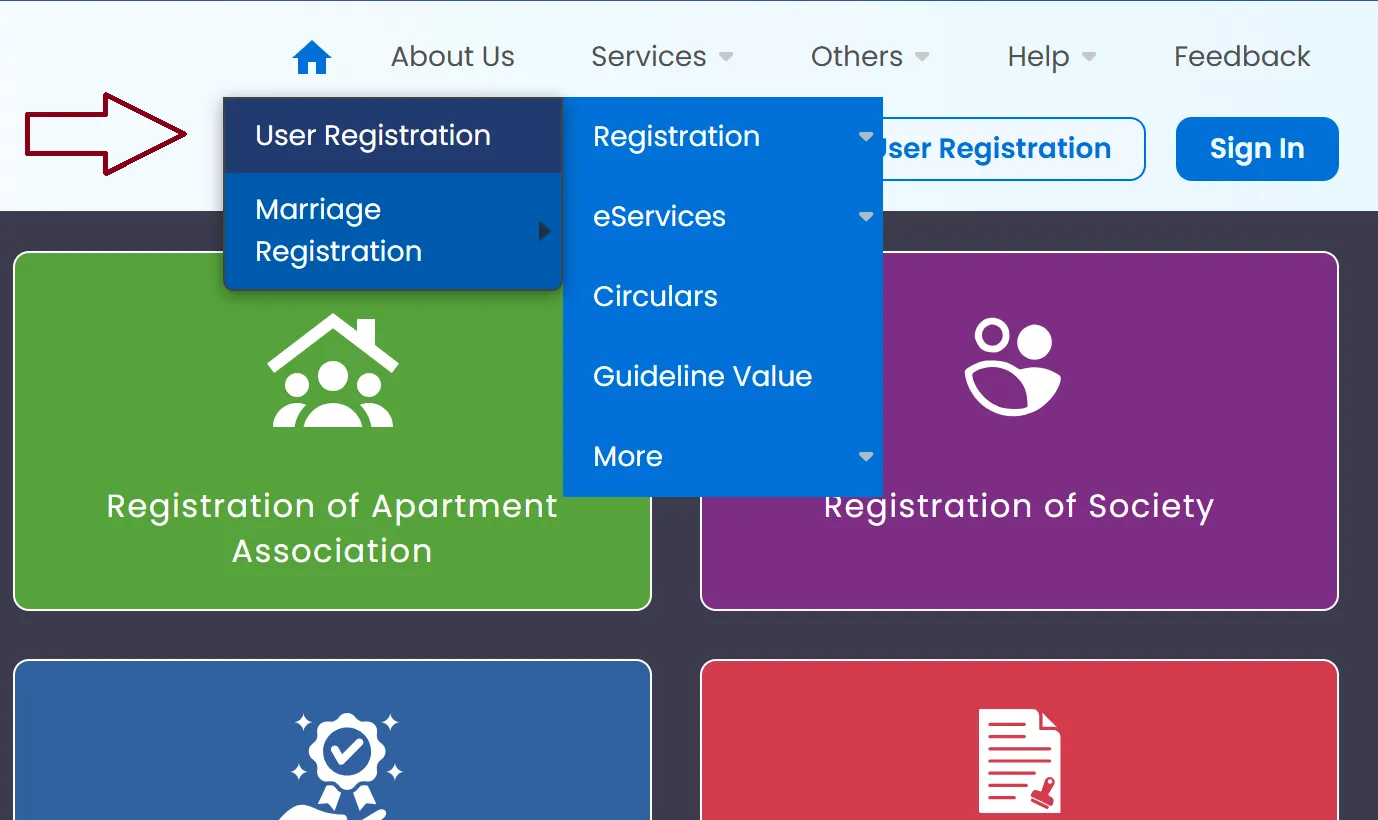 TNREGINET Registration